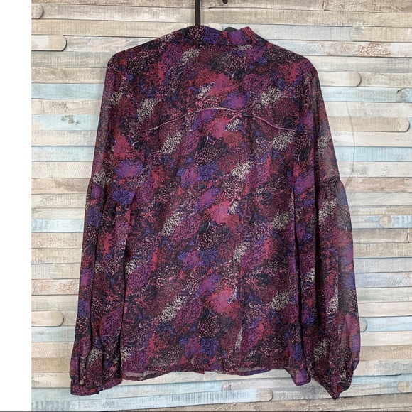 ModCloth Tie neck Blouse Med NWOT - Picture 2 of 3